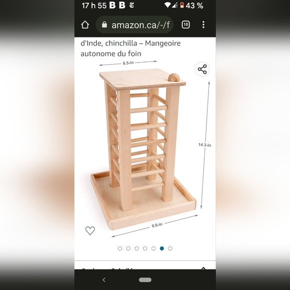 Bamboo hay holder - Picture 5 of 5